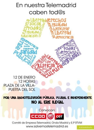 mani telemadrid 12 enero